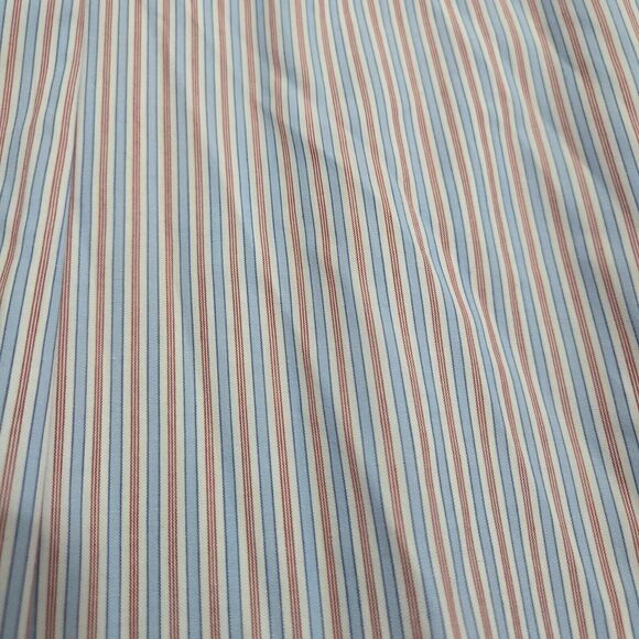 Brooks Brothers Men 34 16 Traditional Fit Striped Cotton Long Sleeve Dress Shirt - Picture 6 of 11